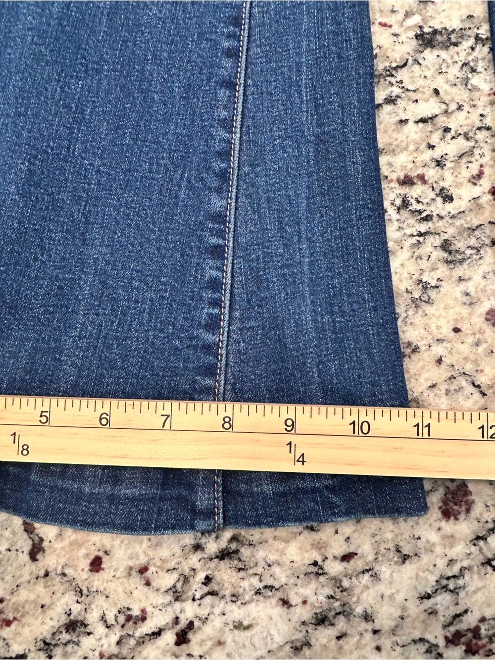 American Eagle Bell Flare Stretch Women’s Blue Jeans 12 Denim Casual Mid Rise - Picture 11 of 11
